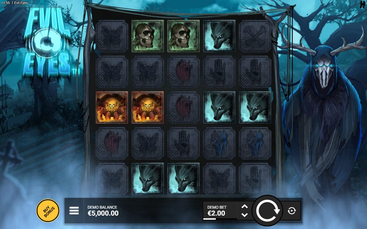 Evil Eyes base game reels