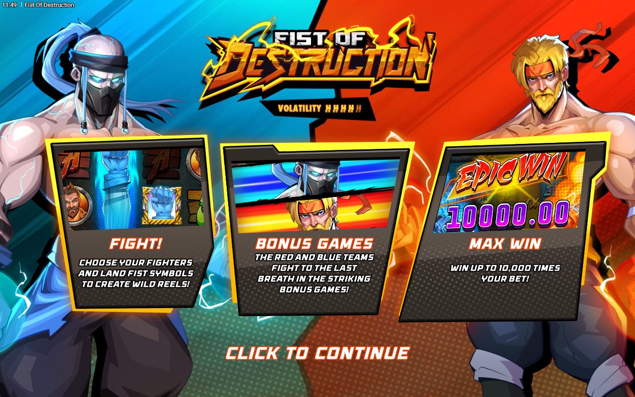 Fist of Destruction game lobby