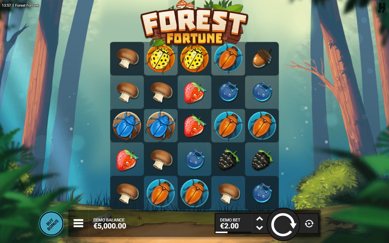 Forest Fortune base game reels