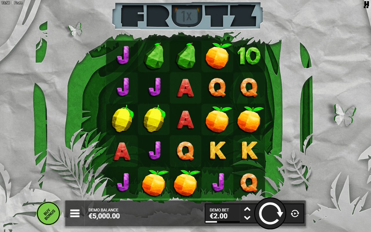 Frutz base game reels