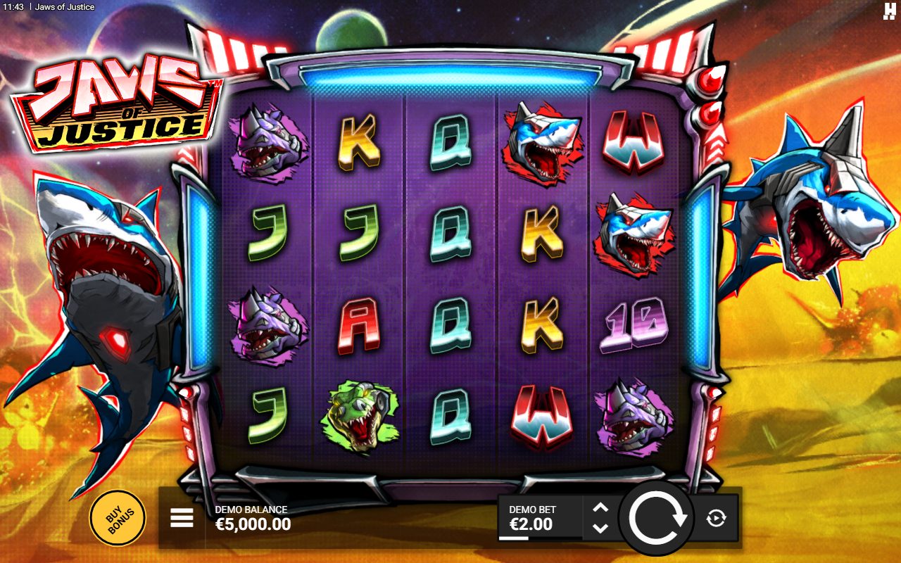 Jaws of Justice base game reels