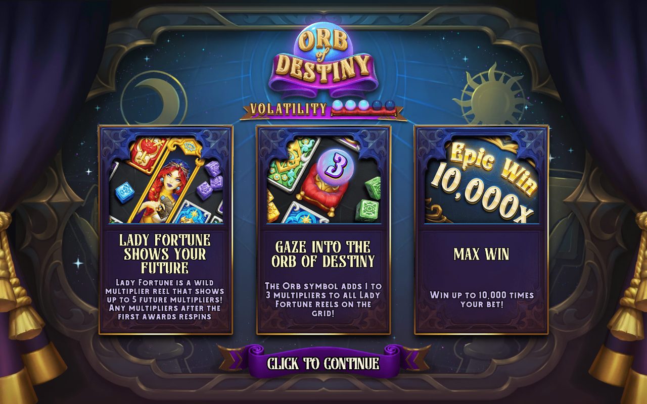 Orb of Destiny game lobby / feature intro