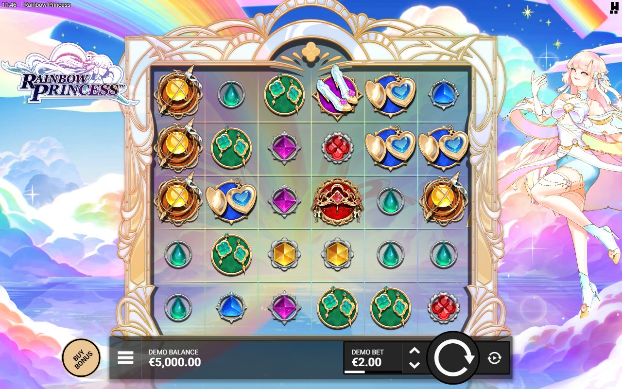 Rainbow Princess base game reels