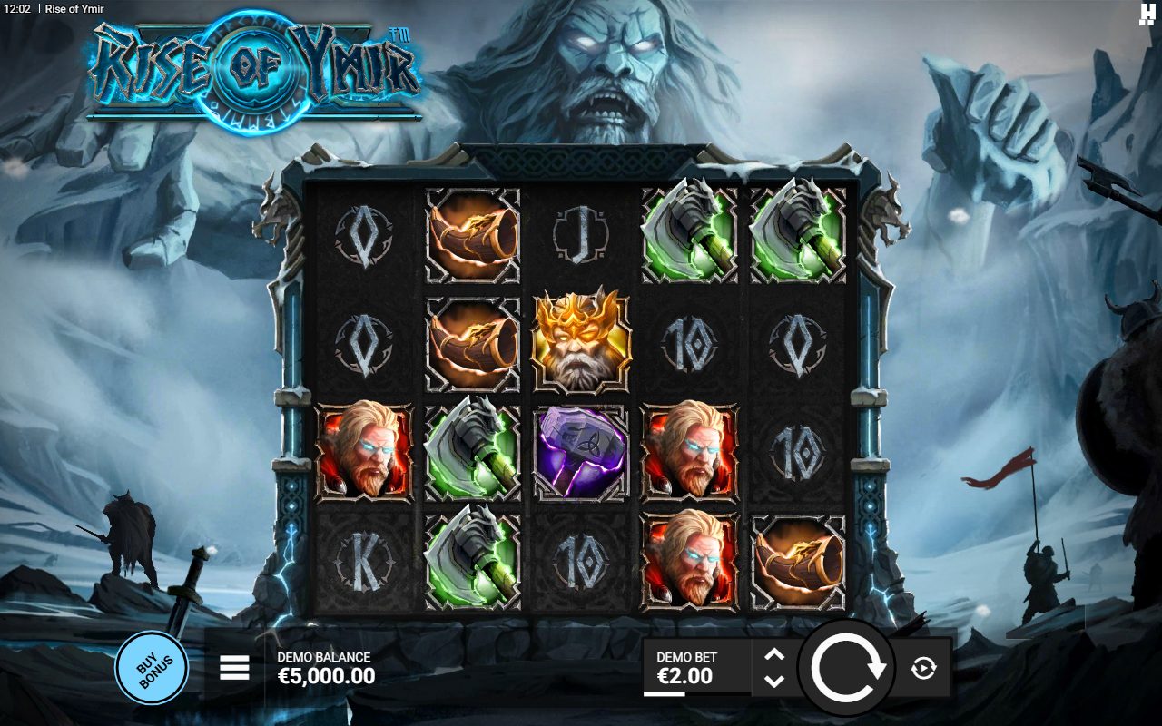 Rise of Ymir base game reels