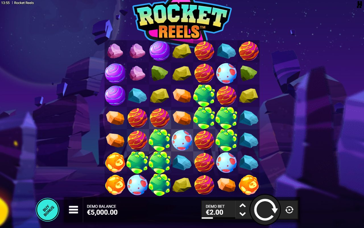 Rocket Reels base game reels