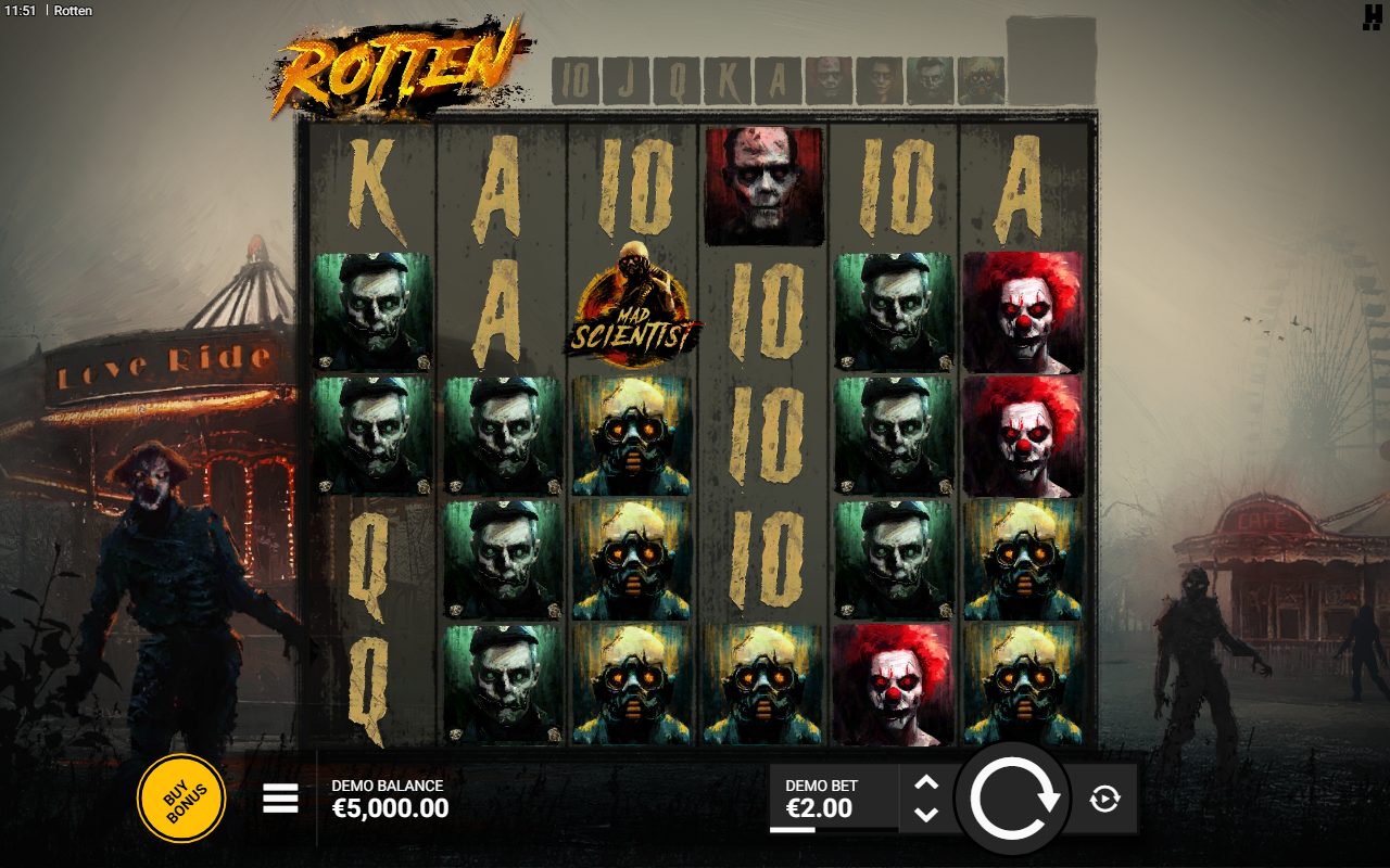 Rotten base game reels
