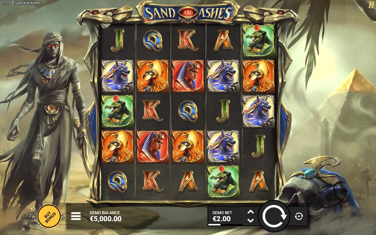 Sand and Ashes base game reels