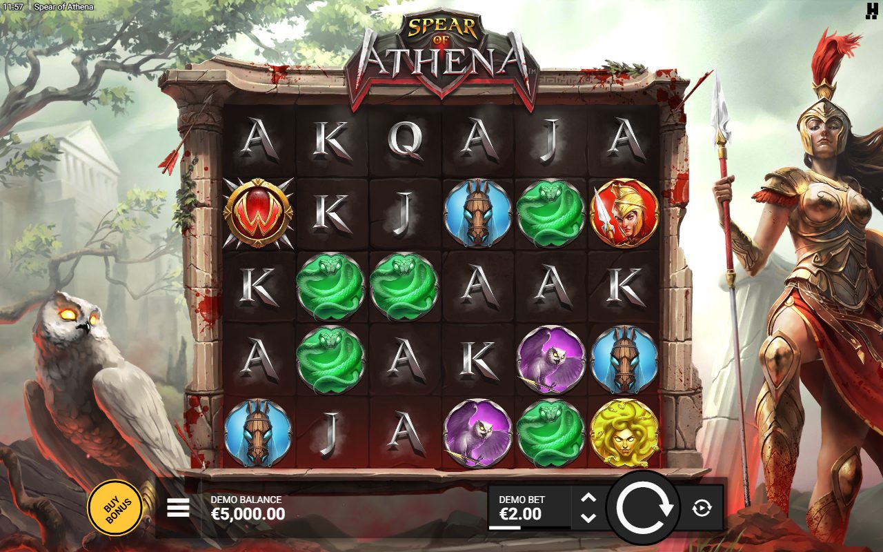 Spear of Athena base game reels