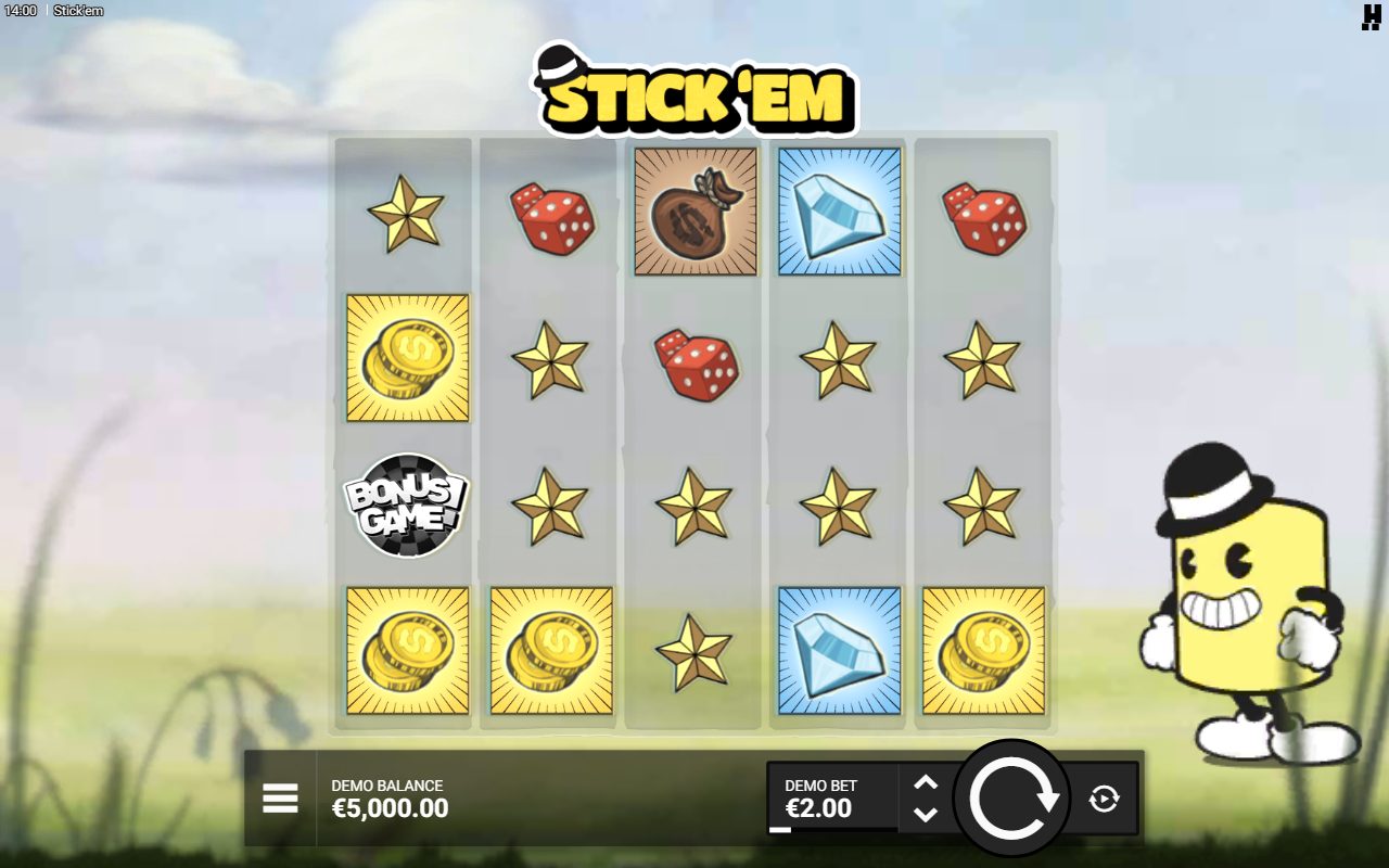 Stick'em base game reels