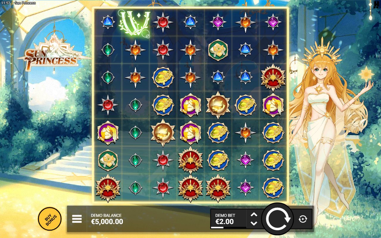 Sun Princess base game reels