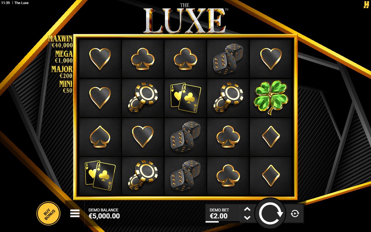 The Luxe base game reels