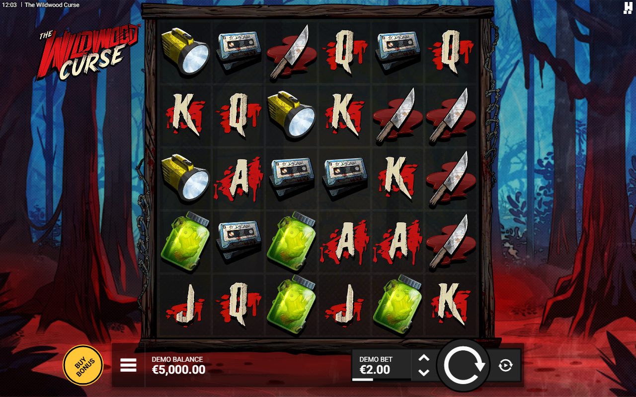The Wildwood Curse base game reels