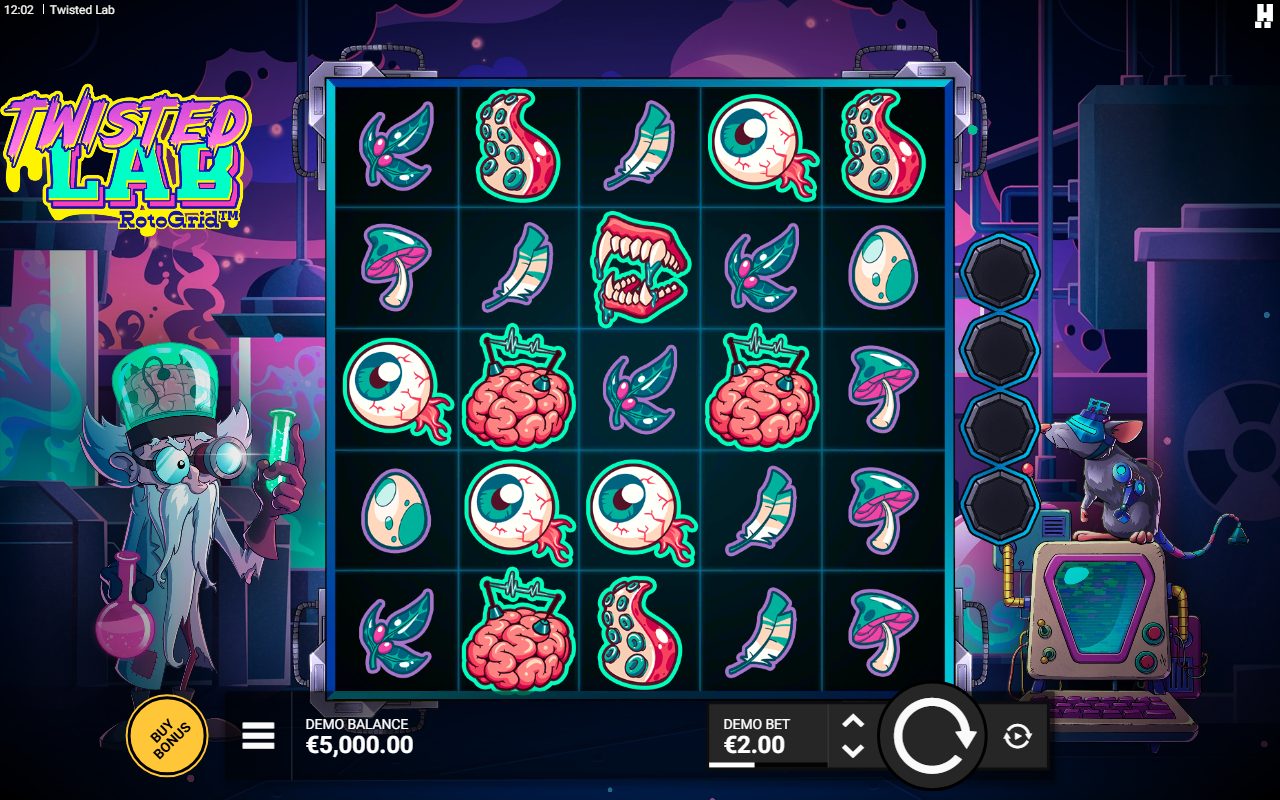 Twisted Lab base game reels