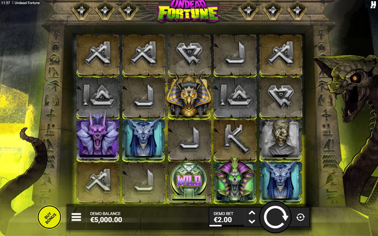 Undead Fortune base game reels