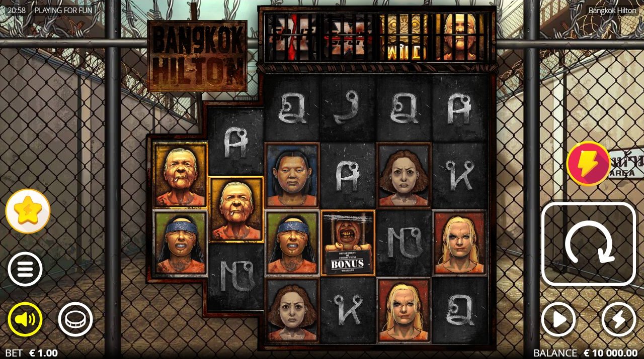 Bangkok Hilton base game reels