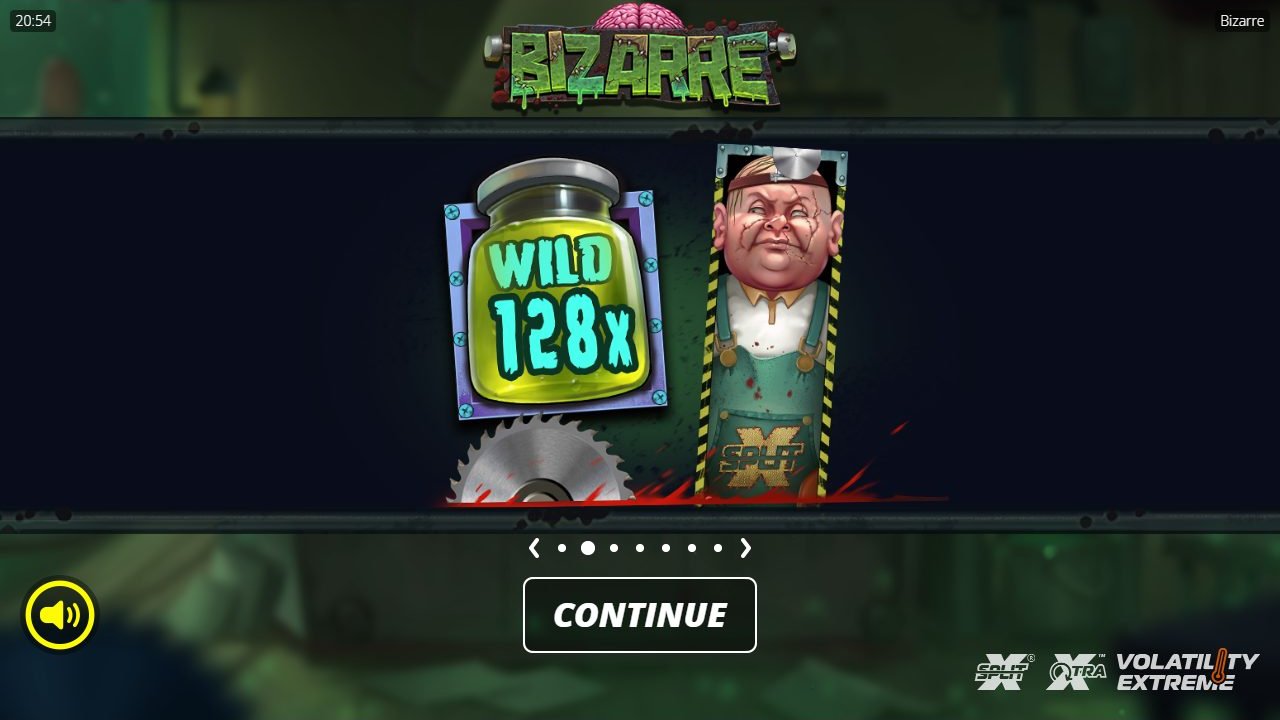 Bizarre game lobby / feature intro