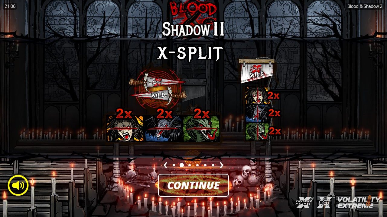 Blood & Shadow 2 game lobby / feature intro