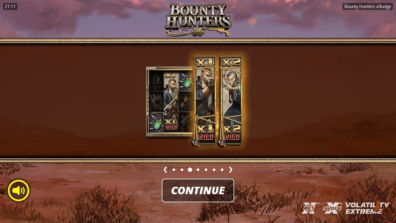 Bounty Hunters game lobby / feature intro