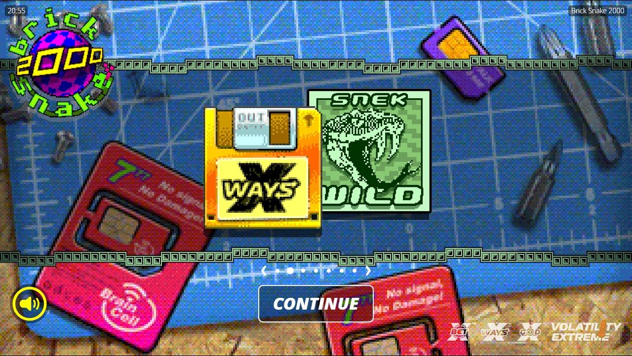 BRICK SNAKE 2000 game lobby / feature intro