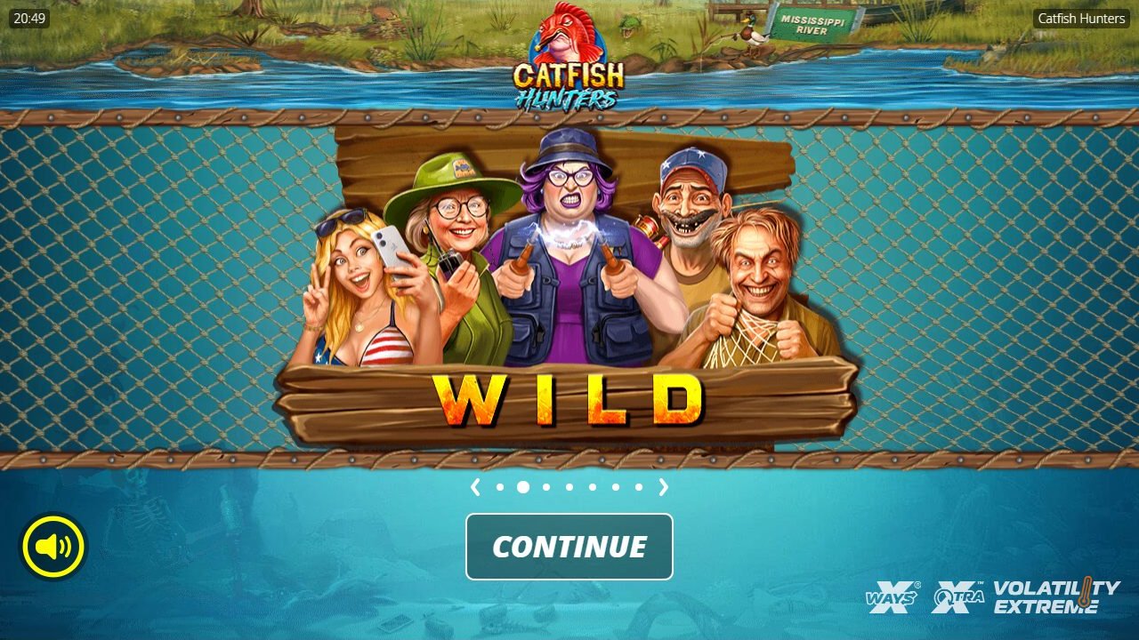 Catfish Hunters game lobby / feature intro