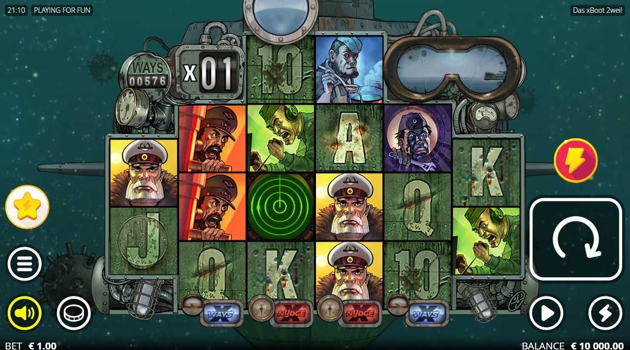 Das xBoot 2 base game reels