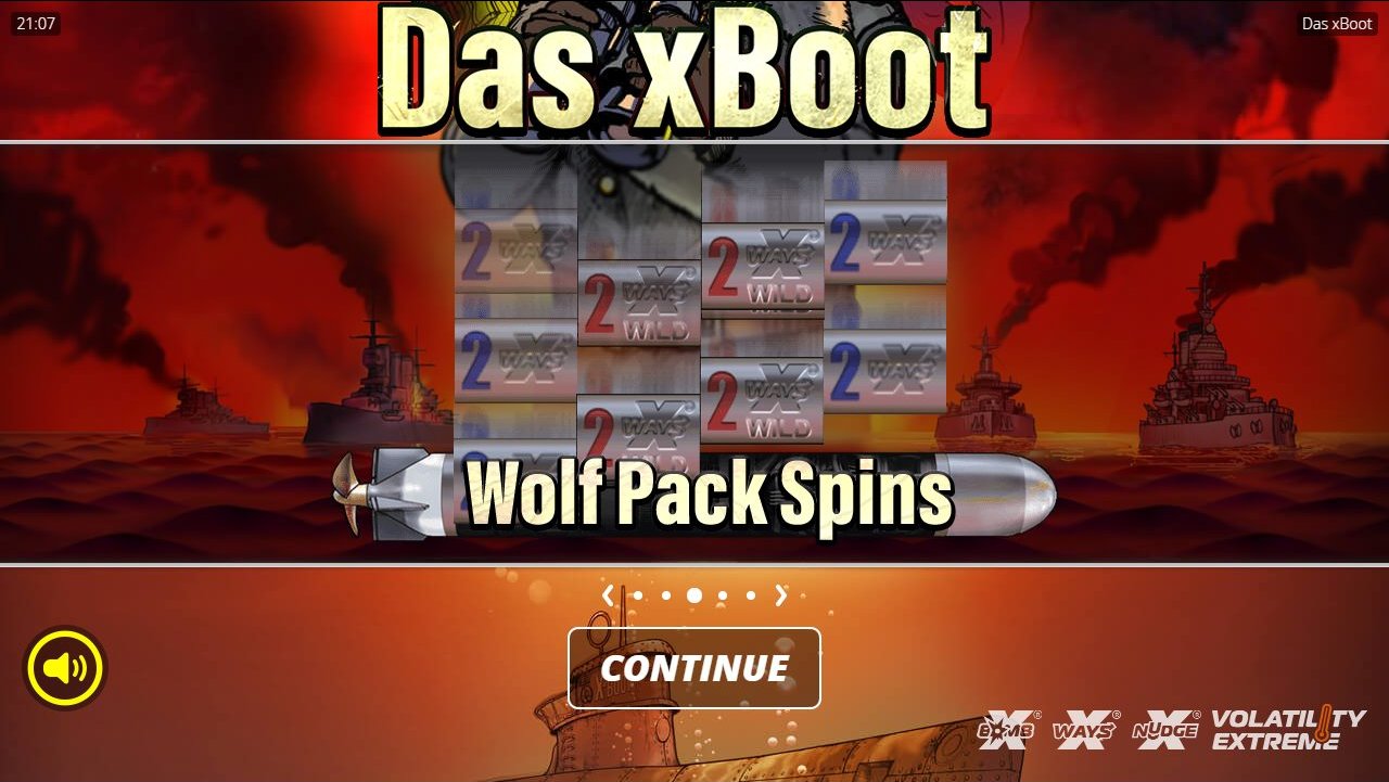 Das XBoot game lobby / feature intro