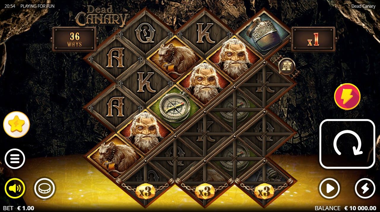 Dead Canary base game reels