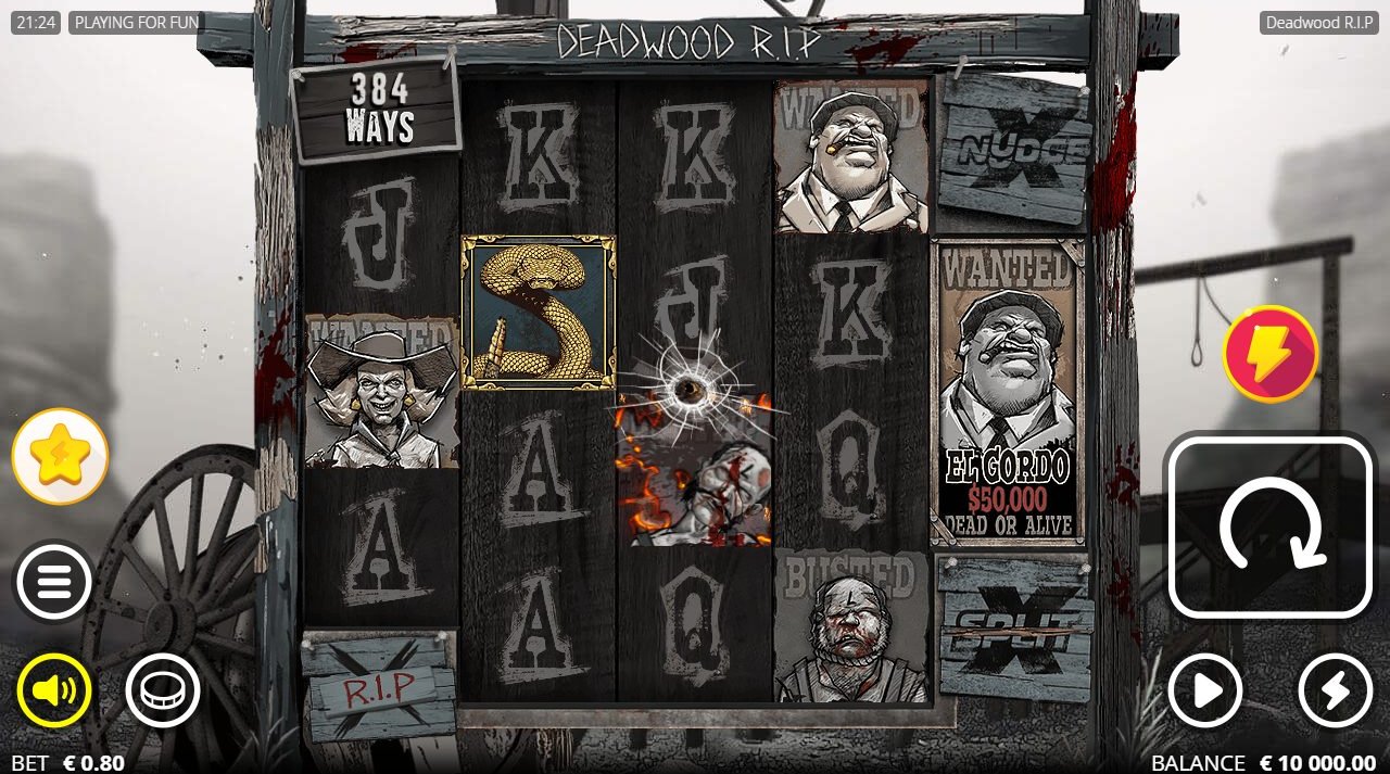 Deadwood RIP base game reels