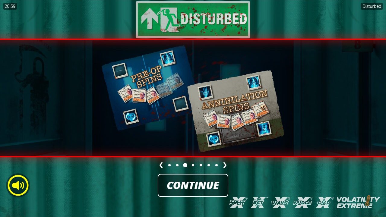 Disturbed game lobby / feature intro