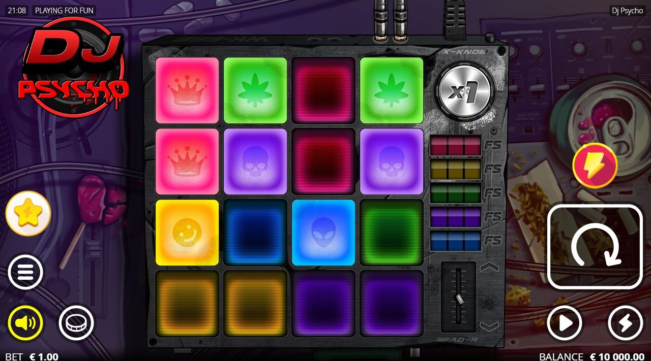 DJ Psycho base game reels