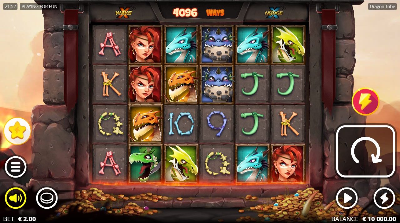 Dragon Tribe base game reels