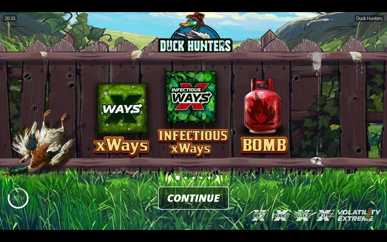 Duck Hunters game lobby / feature intro