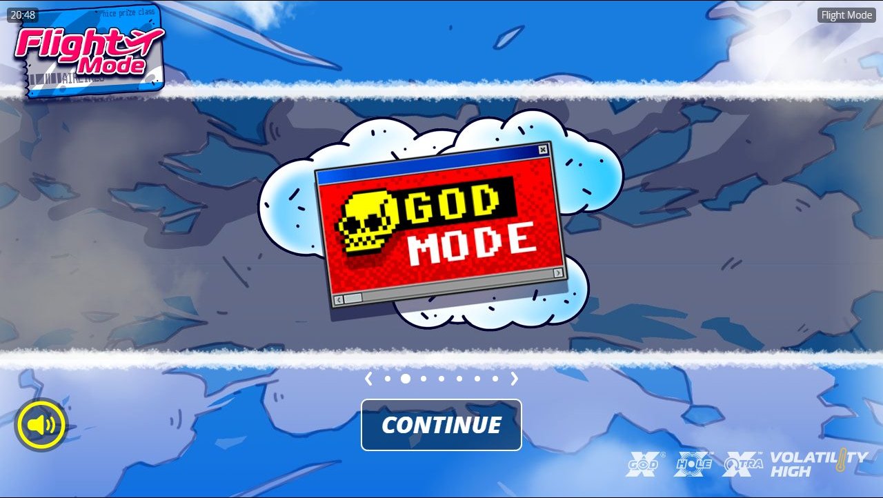 Flight Mode game lobby / feature intro