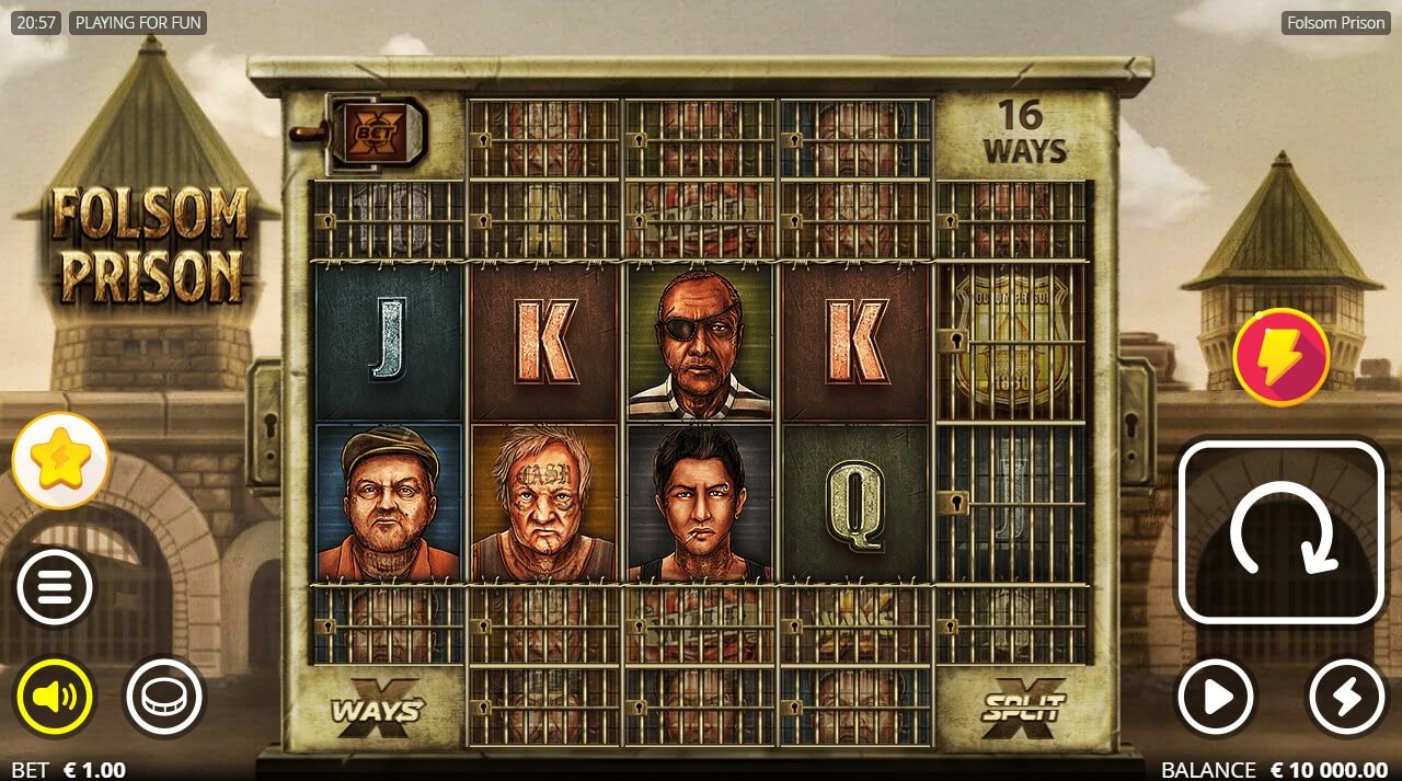 Folsom Prison base game reels