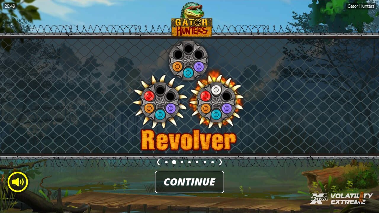Gator Hunters game lobby / feature intro