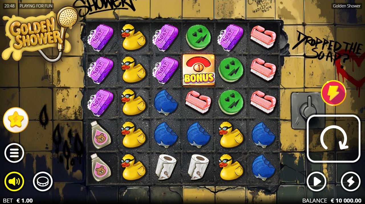 Golden Shower base game reels
