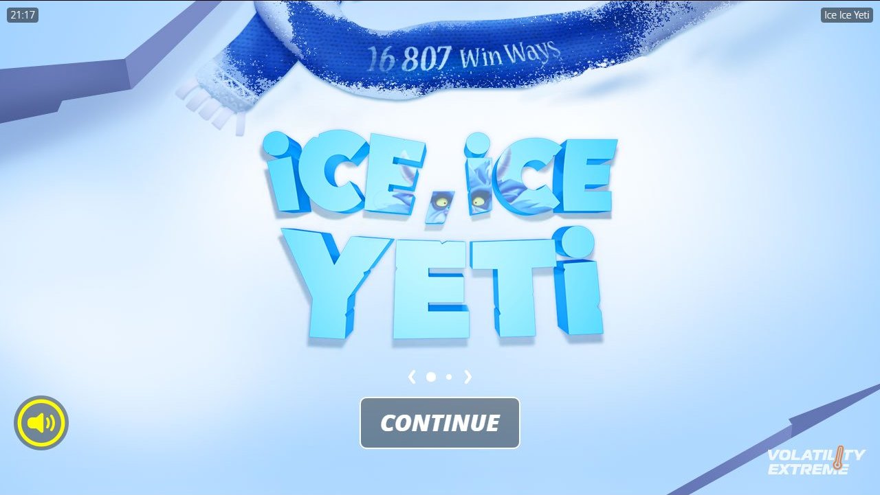 Ice Ice Yeti game lobby / feature intro