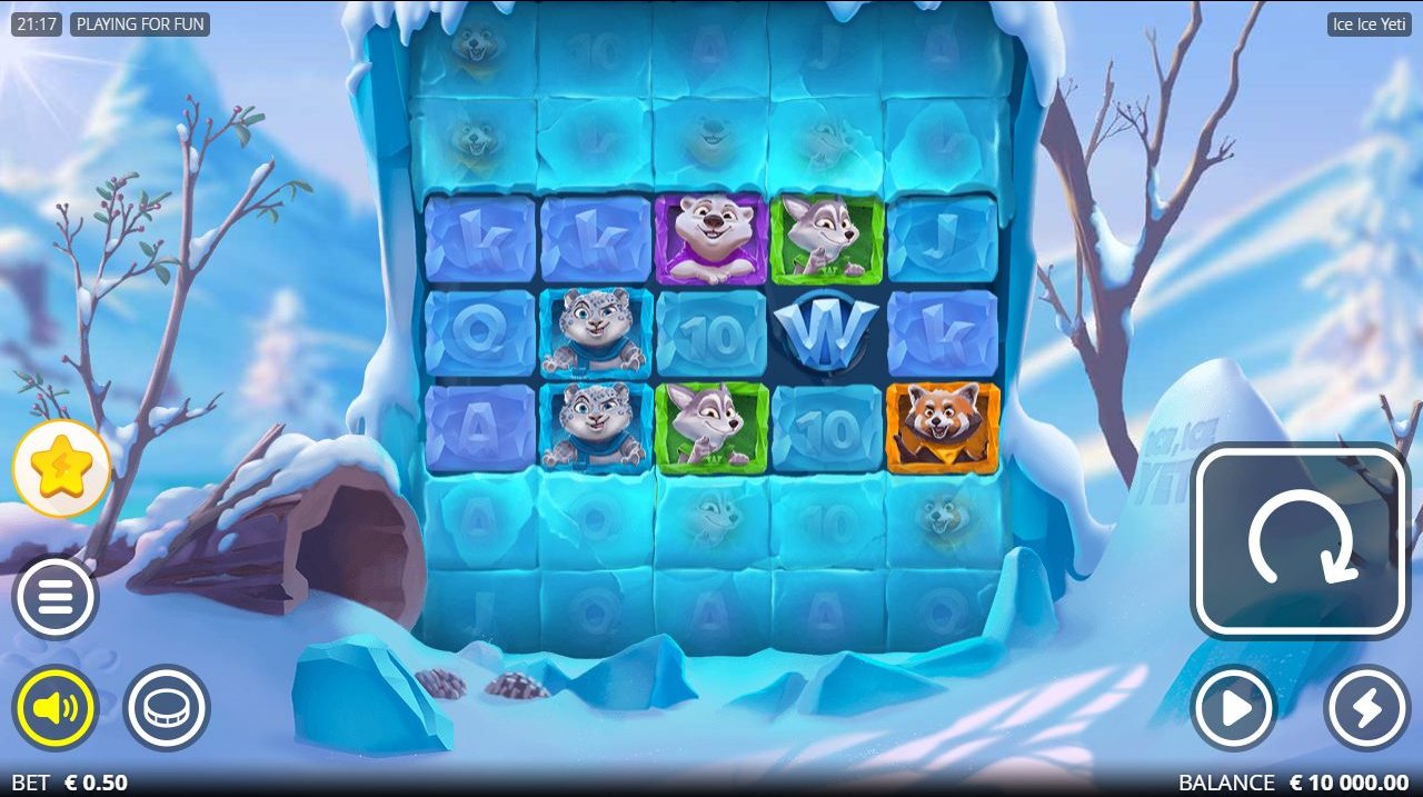 Ice Ice Yeti base game reels