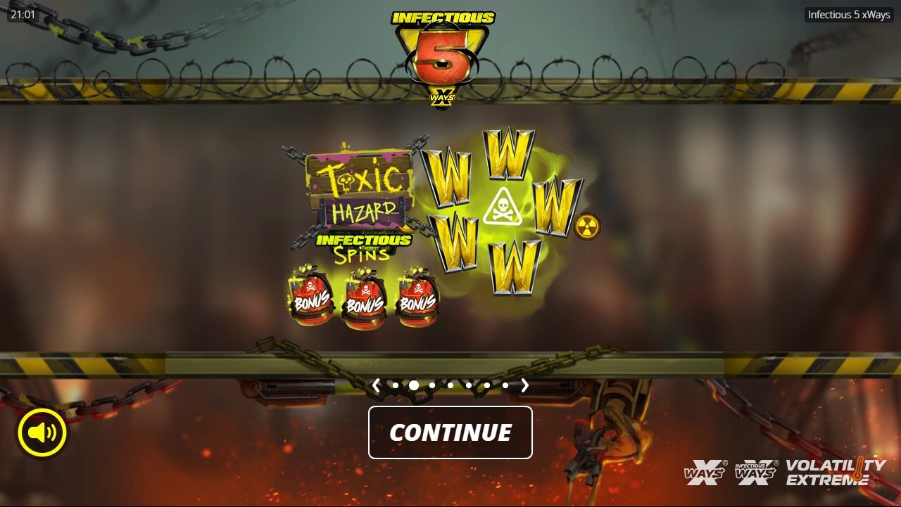 Infectious 5 xWays game lobby / feature intro