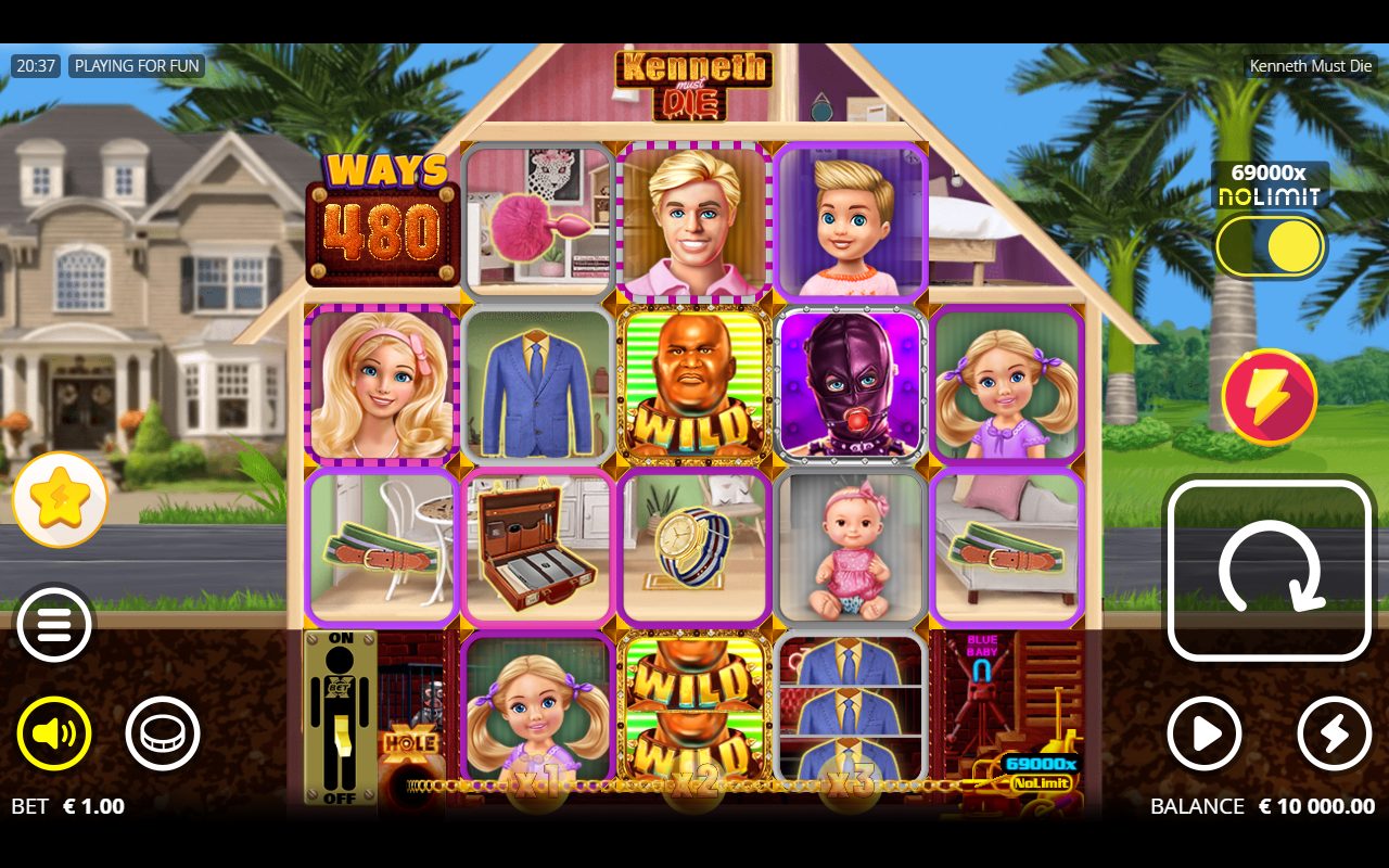 Kenneth Must Die base game reels