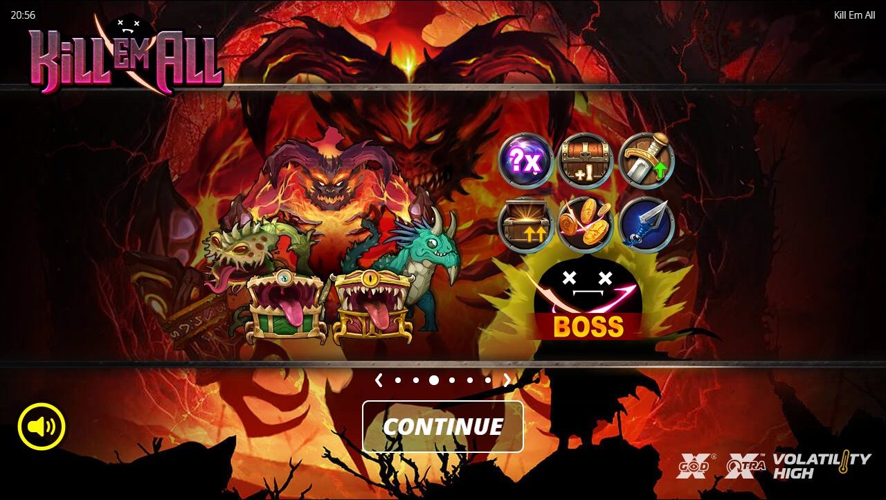 Kill Em All game lobby / feature intro