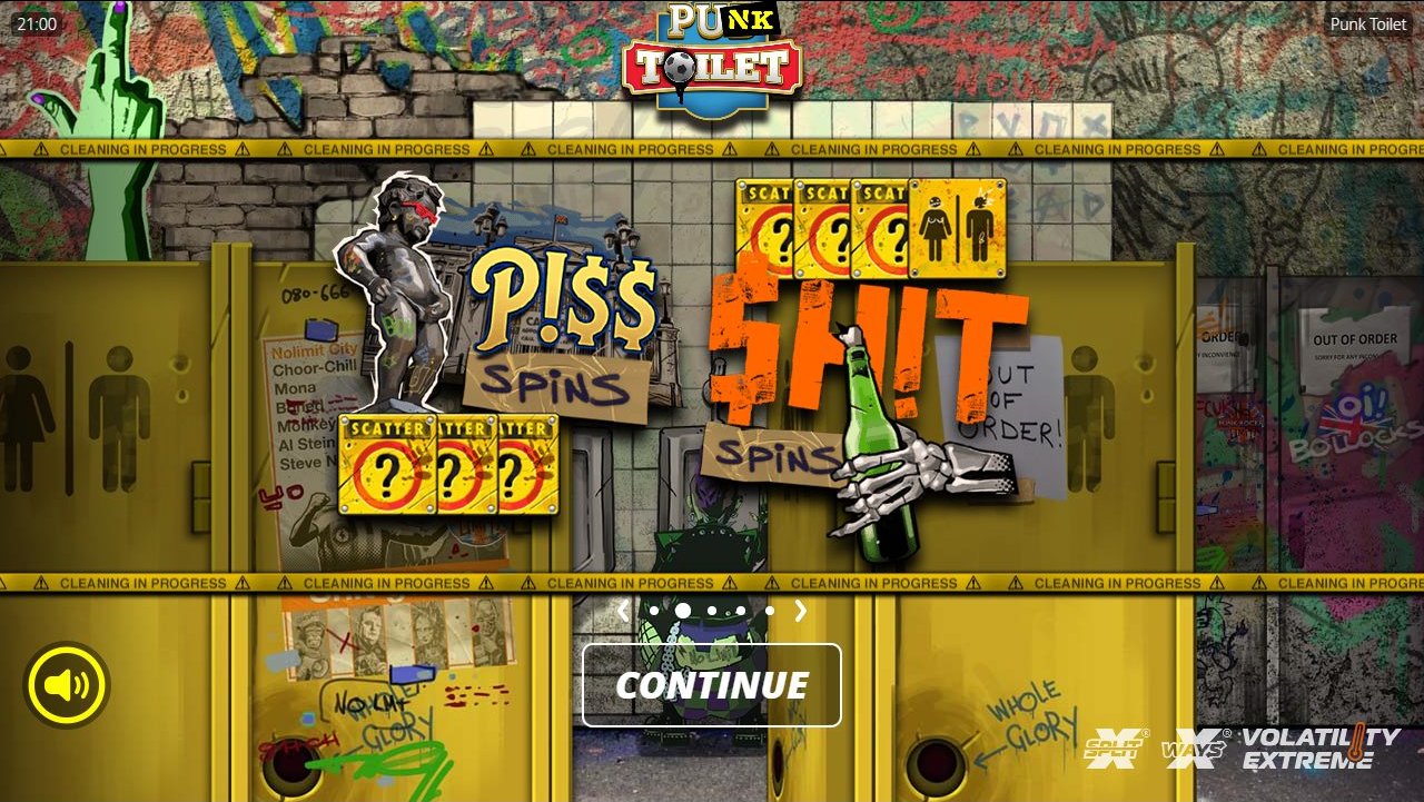 Punk Toilet game lobby / feature intro