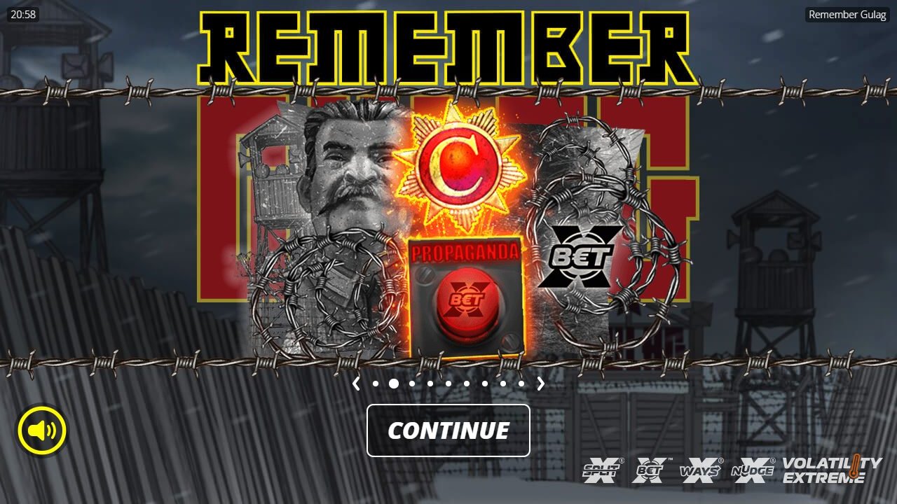 Remember Gulag game lobby / feature intro