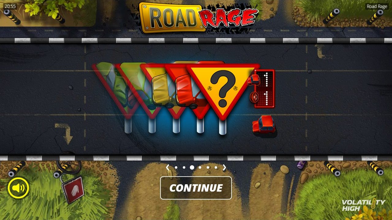 Road Rage game lobby / feature intro
