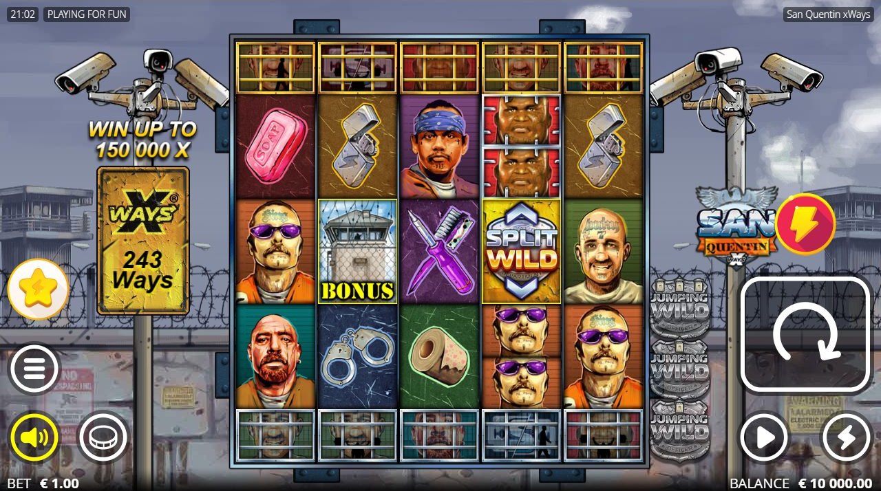 San Quentin base game reels