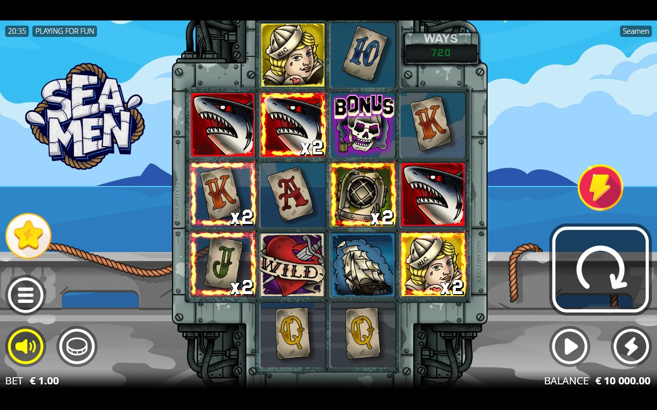 Seamen base game reels