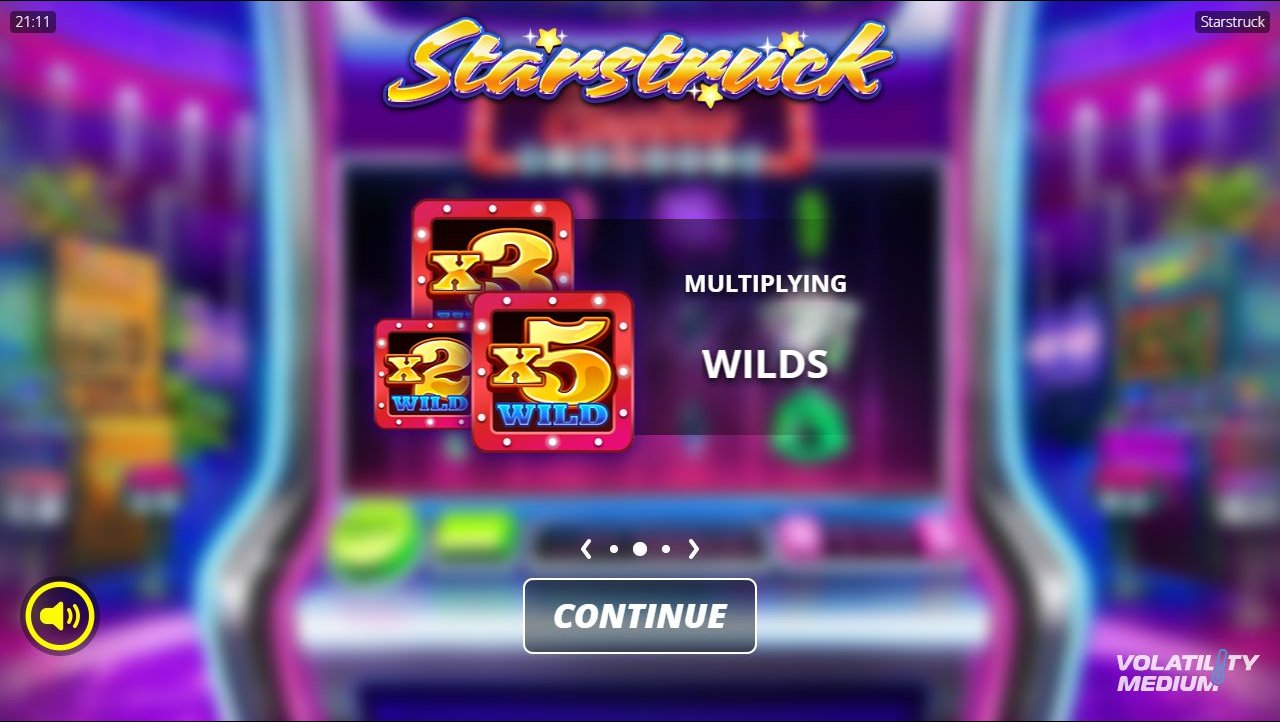 Starstruck game lobby / feature intro