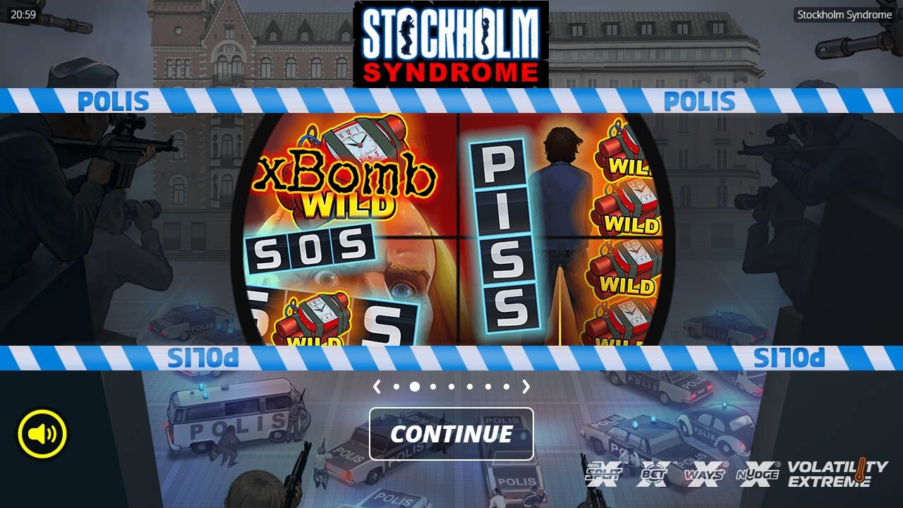 Stockholm Syndrome game lobby / feature intro