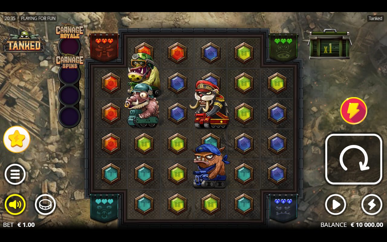 Tanked base game reels