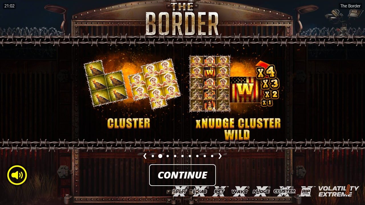The Border game lobby / feature intro